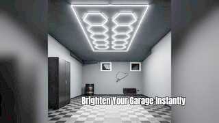 Ultimatives Hexagon-LED-Garagenbeleuchtungssystem