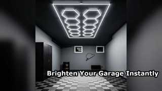 Ultimatives 568-W-Hexagon-LED-System für die Garagenbeleuchtung