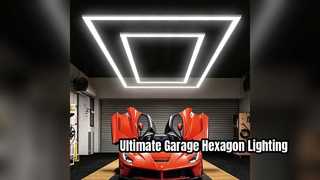 Werten Sie Ihre Garage mit einer 340-W-Hexagon-LED-Beleuchtung auf