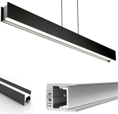 Guter Preis LED-Streifen-Aluminiumprofil, das hängendes lineares Licht geführte Streifen Alu-Kanal-Verdrängung mit PC Diffusor verschiebt Online