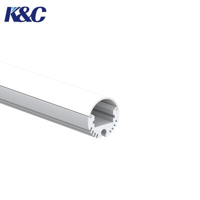 Guter Preis 6063 T5 Rund-LED-Extrusion mit PC-Abdeckung für die Aufhängungsanlage Online