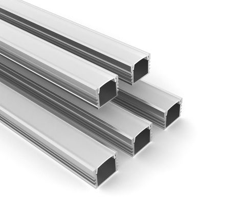 Guter Preis W16.5mm H13.5mm LED Kanal Streifen-Aluminiumprofil 6063 PC T5 Diffusor-LED Online
