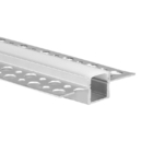 Pc Diffuser 6063 Aluminum Led Plasterboard Profile Ceiling Recessed Linear Trunking Light Fitting