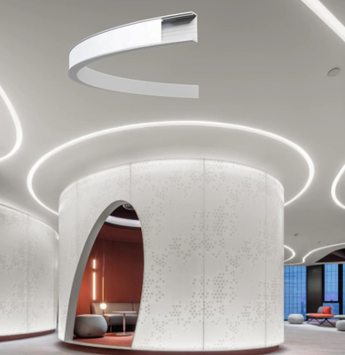 LED-Streifen-Aluminiumprofil-angebrachte Super Slim-U-Profilstäbefreie Oberflächenproben flexibler Kurve Bendable Alu-Verdrängung