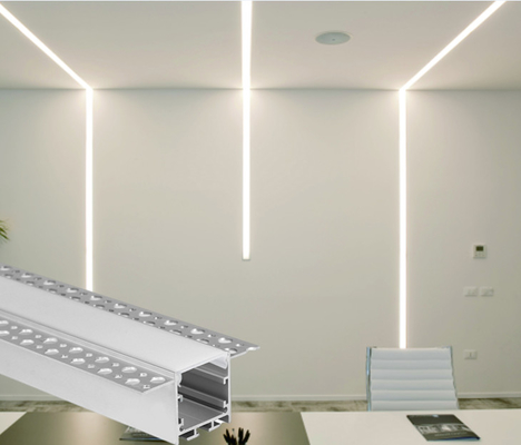 LED-Fasergipsplatten-führte Profil vertiefte Gips-Gips-Wand-Trockenmauer Streifen-Aluminiumprofil-Verdrängungs-Kanal