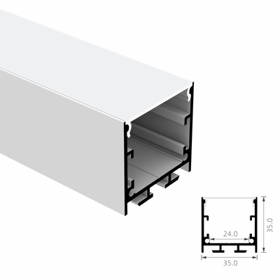 Guter Preis Hochziehender Verdrängungs-Kanal des LED-Streifen-Aluminiumprofil-35x35mm für geführtes Streifen-Licht Online