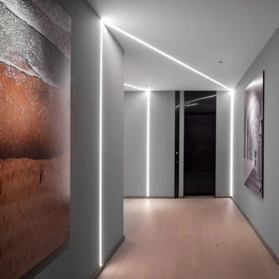 LED-Fasergipsplatten-Profil mit PC PMMA vertiefte geführtes Aluminium T5 Streifen-Aluminiumprofil-Soems Edm 6063