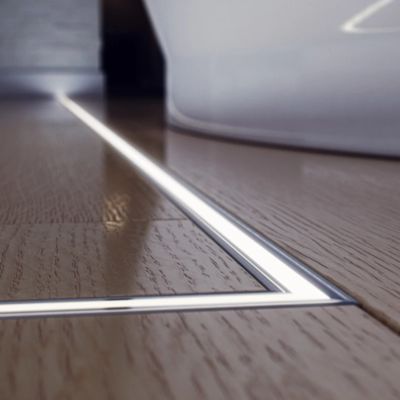W50*H35mm vertiefte Aluminium-LED-Profil mit PC-Diffusor für lineares Licht