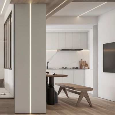 Dekoratives vertieftes Aluminium-LED Sandstrahlen PMMA Profil-W16.9mm