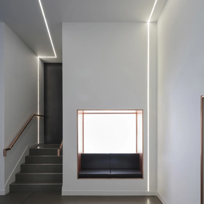 Guter Preis Verdrängung 2m 2.5m 3m 6063 Boden-Profil T5 W27.5mm LED Online