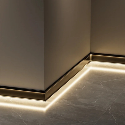 Geführtes Streifenaluminiumprofil Aluminium-LED Wand-Profil für Treppenbeleuchtung
