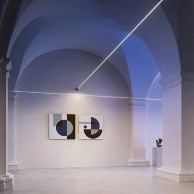 Edelstahlstreifen mit schwarzes PVC-Skylinelichtzusätze starline linearem Licht