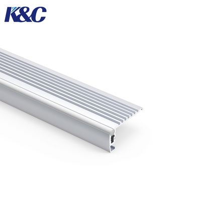 6063 Aluminium LED Stufenlicht Profil 43,37x22,5mm mit PC Diffusor