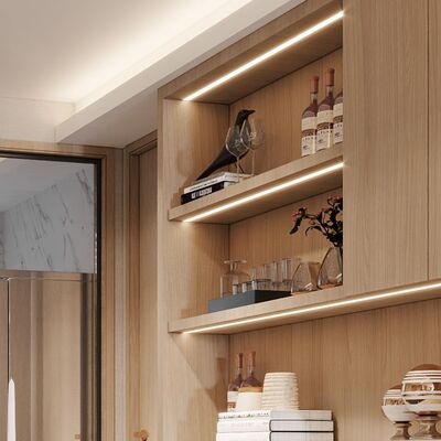 K60 Angled LED Profile: 6063 T5 Aluminum Alloy with Embedded Installation and RoHS-Compliant Design