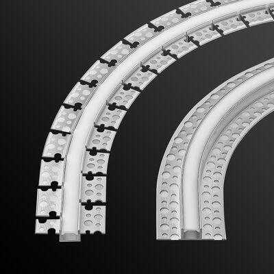 Guter Preis Flexibles biegbares LED-Aluminiumprofil mit 6063 T5 Aluminiumlegierung und Silikon-Abdeckung für LED-Streifenkanal Online