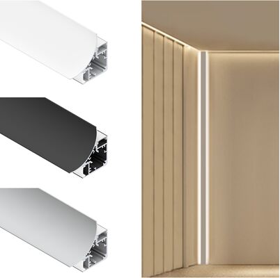 Guter Preis 6063 T5 Aluminiumlegierung Eck-LED-Profil mit anodierter Oberfläche für dekorative Beleuchtung Online