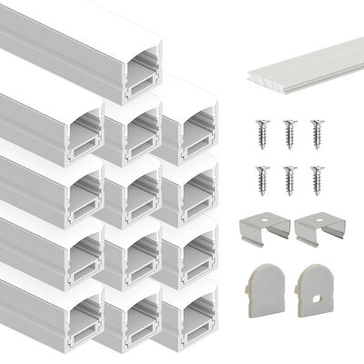 Guter Preis 17.0*19.9mm LED-Aluminiumprofil 6063 T5 Legierung mit Sandstrahl-Oxidation für Oberflächen-LED-Bandkanal Online