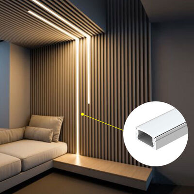 Guter Preis 6063 T5 Aluminiumlegierung LED-Streifenkanal mit PC-Diffusebedeckung für oberflächenmontierte lineare Beleuchtung Online