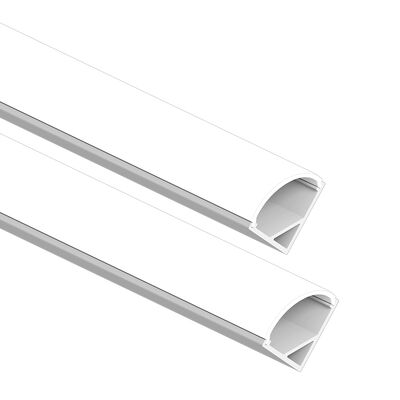 Guter Preis 6063 T5 Aluminiumlegierung Eck-LED-Profil mit Sandstrahl-Oxidation und W16.0*H16.0mm Abmessungen Online