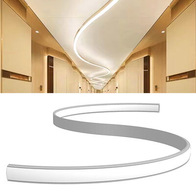 Guter Preis 6063 T5 Aluminiumlegierung LED-Streifen-Aluminiumprofil mit Sandstrahl-Oxidation und Auf- und Ab-Schirmrichtung Online
