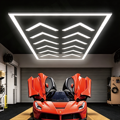 Guter Preis 624W LED Hexagon Light Modular Ceiling Lighting System für Garage Fitnessstudio Werkstatt Büro Online