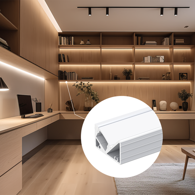 Aluminium-Extrusions-LED-Profil für Wandbeleuchtung PC-Abdeckung Biegen/Schneiden/Schweißen Dienstleistungen Anodisierte Oberfläche Aluminium 6063-T5