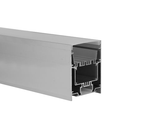 Geführter Aluminiumkanal mit PC-Diffusor 75*95mm für auf und ab das Beleuchten von LED-Profil