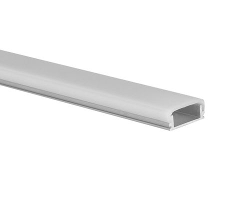 Guter Preis LED-Streifen-Aluminiumprofil mit flachem PC-Abdeckungsbogendiffusor für Aufputzmontage Online
