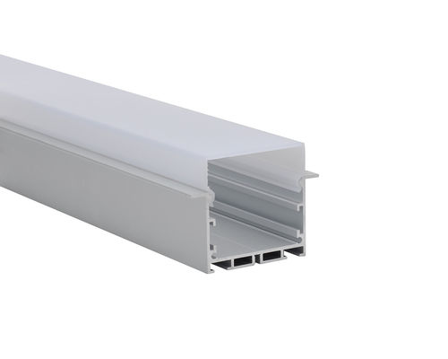 Guter Preis Vertieftes Aluminium führte Profil 50*50mm mit PC-Diffusor für geführtes lineares Licht des Streifens Online
