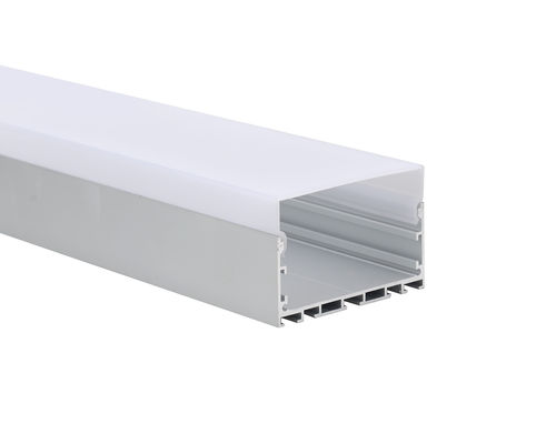 Lineare helle Verdrängung 75x50mm mit PC-Abdeckung LED Streifen-Aluminiumprofil