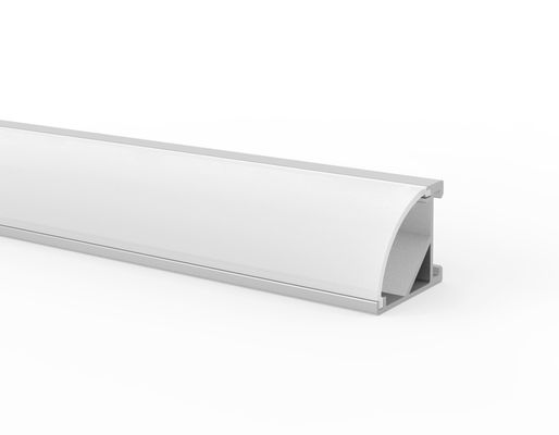 Geführtes Aluminiumstreifen-Profil für Supermarkt-Kabinett mit magnetischer Beleuchtung PMMA W16mm