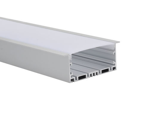 Vertiefter geführter Aluminiumkanal H35mm 6063 T5 PMMA PC für lineare Beleuchtung
