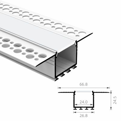 Architektonische dekorative IP45 LED Gips-Wand-Profil des Fasergipsplatten-Profil-T5 6063 geführtes
