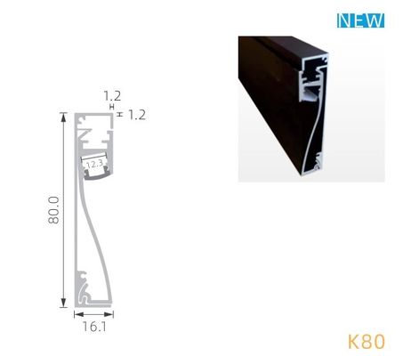 Wand-Profil-Sandstrahlen T5 6063 IP20 Aluminium-LED mit Plastikdiffusor