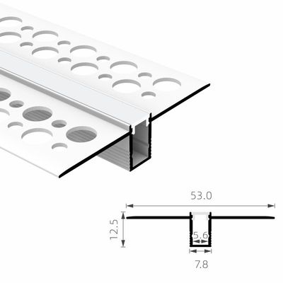 Guter Preis T5 6063 PC PMMA vertiefte geführtes Aluminiumverdrängung 5mm PWB für Trockenmauer Online