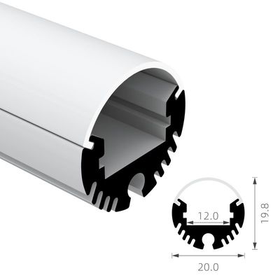 Ausstellungs-Stand H19.8mm ringsum LED-Profil IP44 K48 W20mm