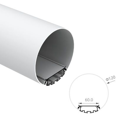 Durchmesser 120mm RoHS ringsum Hochziehen LED-das Aluminiumprofil-KN10 anodisierte