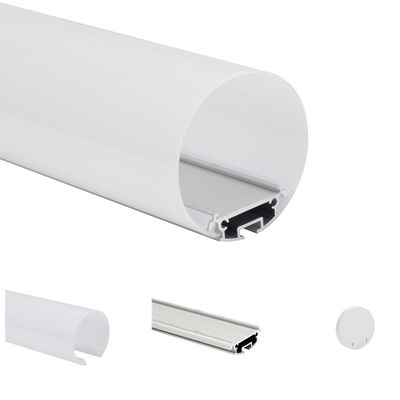 6063 T5 der Runden-LED Haus Profil-des Durchmesser-60mm unter Verwendung der Wohnerrichtendekorationen, die KN9 beleuchten
