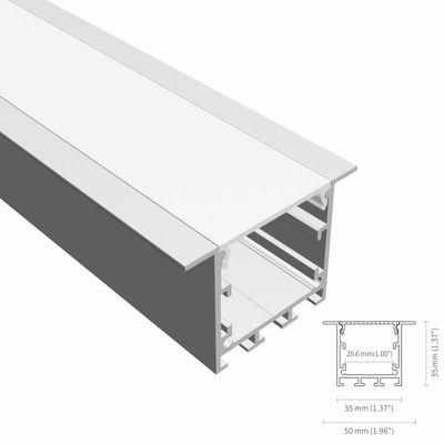 Guter Preis Geführtes hochziehendes vertieftes Aluminium-LED Blendschutzprofil des Kanal-Profil-T5 6063 Online