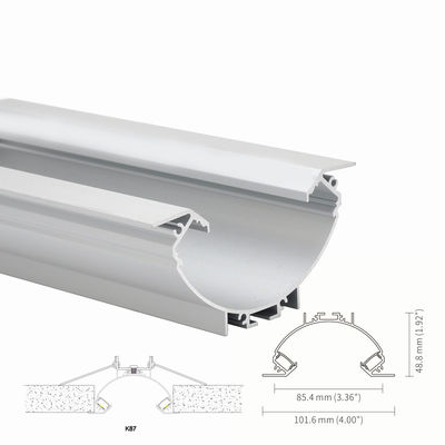 Spray Caoting H48.8mm vertiefte Aluminium-LED-Profil IP20 für Deckenleuchte