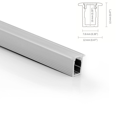 Flaches PMMA vertiefte Aluminium-LED-Profil 6063 T5 mit PC Diffusor