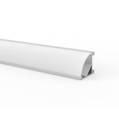 Kundenspezifisches Eckaluminiumprofil-Silber der Längen-1m 2m 3m LED vertiefte