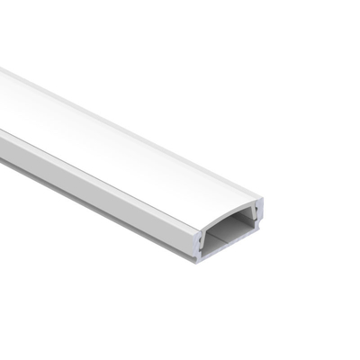 6061 6063 schwarzer LED Streifen-Aluminiumprofil, das klare Abdeckung unterbringt