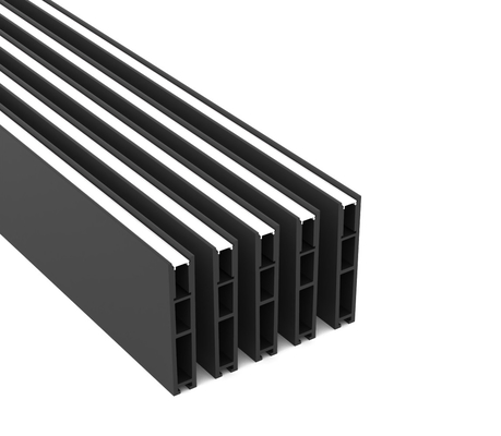 Ultra dünne verschobene 18*96.5mm LED Streifen-Aluminiumprofil-Endstöpsel