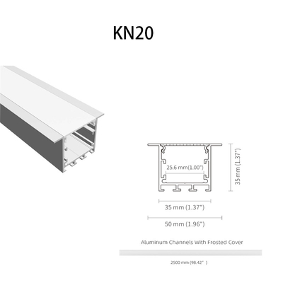 6063 T5 vertieften wasserdichten Kühlkörper LED-Aluminiumprofil-IP20