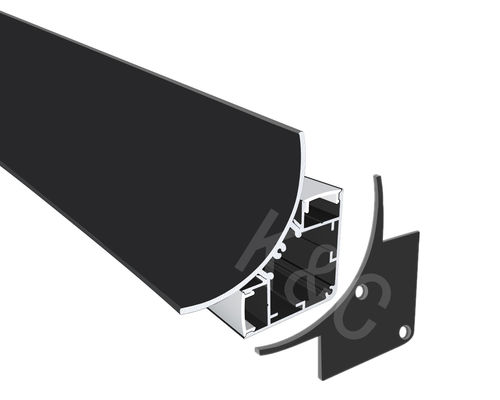 Guter Preis IP20-zertifiziertes 6063 T5 Aluminiumlegierung LED-Eckprofil für aufgesetzte LED-Streifen Online