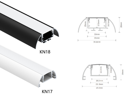 Soem-ODM IP20 vertiefte Aluminium-Aluminiumlegierung T5 LED-Profil-6063