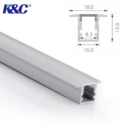 Brachte flach 18*10mm vertieftes Aluminium-LED-Profil Indstallation an