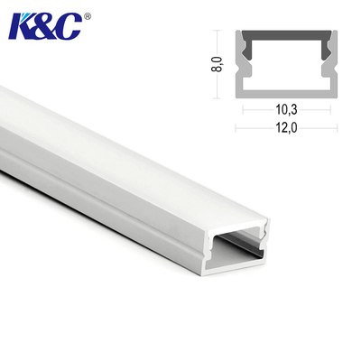 Guter Preis PROFIL-Kanal-Verdrängungs-Quadrat der Legierungs-6063 anodisierte Aluminium12×8mm Online