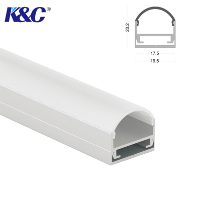 Guter Preis Aluminiumlegierungs-Kanal 6063 T5 LED, der 17mm PWB-Breite sandstrahlt Online